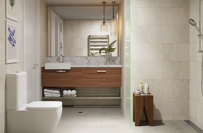 Designer bathrooms with luxury finishes